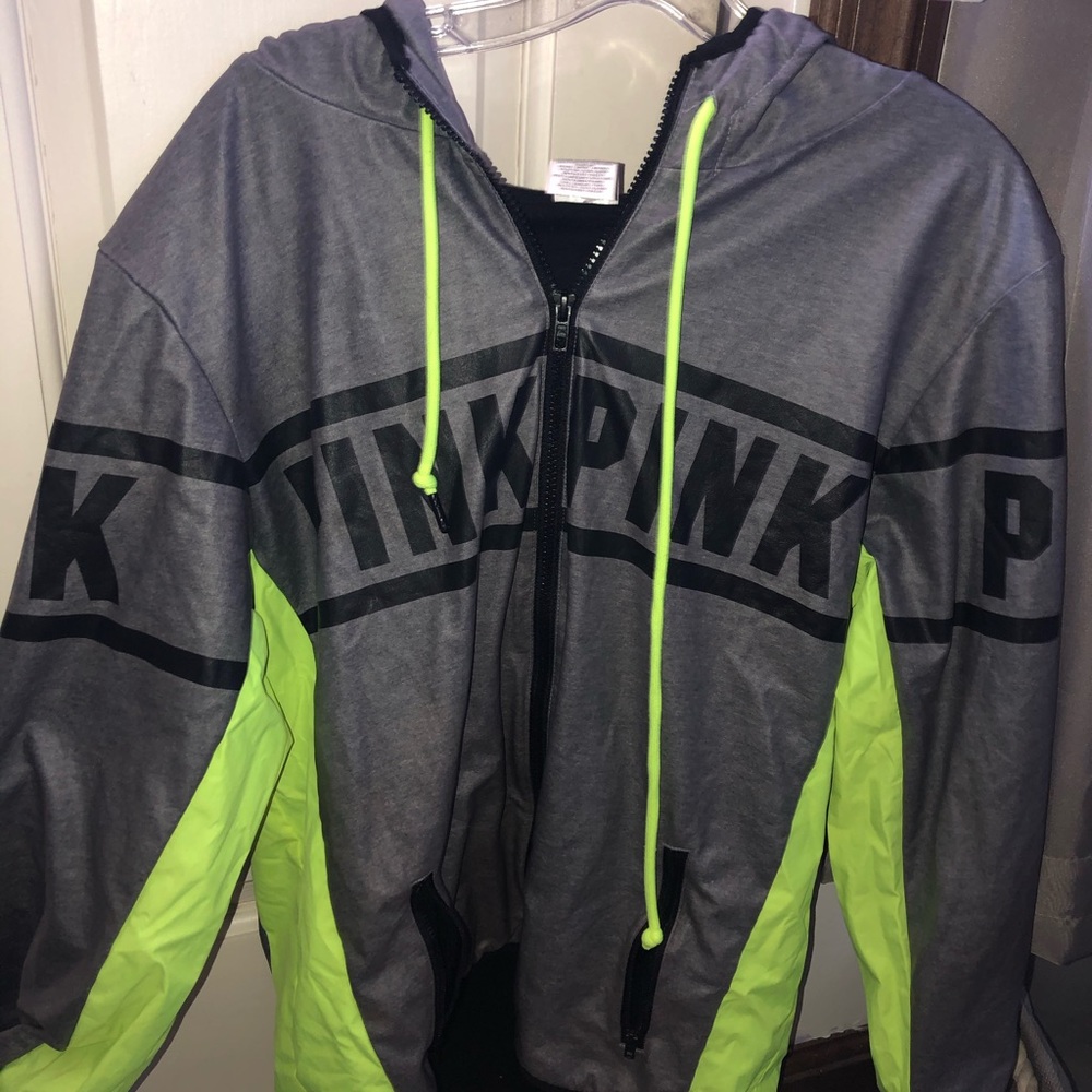 pink windbreaker